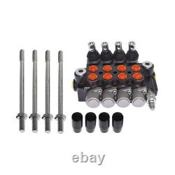 Hydraulic Monoblock Double Acting Control Valve 4 Spool 11 GPM SAE Ports 3625PSI