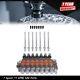 Hydraulic Monoblock Double Acting Control Valve 7 Spool 11 GPM, SAE Ports