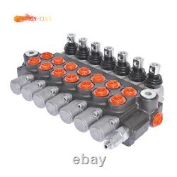 Hydraulic Monoblock Double Acting Control Valve 7 Spool, 11 GPM, SAE Ports us