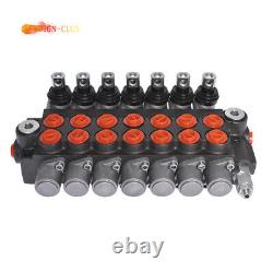 Hydraulic Monoblock Double Acting Control Valve 7 Spool, 11 GPM, SAE Ports us