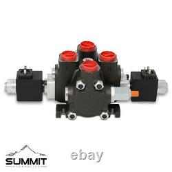 Hydraulic Monoblock Solenoid Directional Control Valve 1 Spool 27 GPM 24V Switch