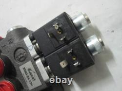 Hydraulic Monoblock Solenoid Directional Control Valve, 2 Spool, 13 GPM, 12V DC