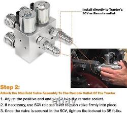 Hydraulic Multiplier Kit 2 Circuit Selector Valve and Switch Box Control