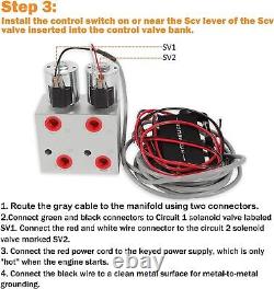 Hydraulic Multiplier Kit 2 Circuit Selector Valve and Switch Box Control