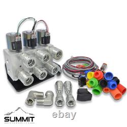 Hydraulic Multiplier Kit, 3 Circuit Selector Valve with Couplers and Panel Switch