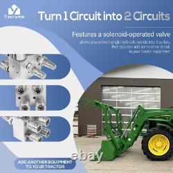 Hydraulic Multiplier, SCV Splitter / Diverter Valve with Couplers and Switch Box