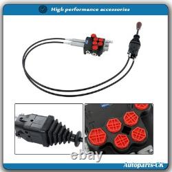 Hydraulic Remote Control Valve 2 Spool 21GPM Easy Installation Kit