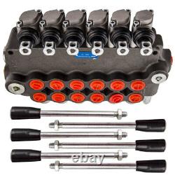 Hydraulic Solenoid Directional Control Valve, 6 Spool, 21 GPM