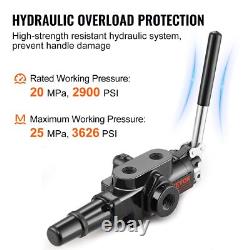 Hydraulic Valve 1 Spool 25 GPM Hydraulic Directional Control Valve 3626 PSI