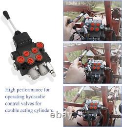 Hydraulic Valve 2 Spool, Directional Control Valve, 11GPM