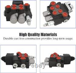 Hydraulic Valve 2 Spool, Directional Control Valve, 11GPM