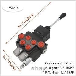 Hydraulic Valve 2 Spool, Directional Control Valve, 11GPM