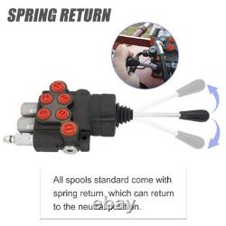 Hydraulic Valve 2 Spool, Hydraulic Directional Control Valve, 11gpm Hydraulic Jo