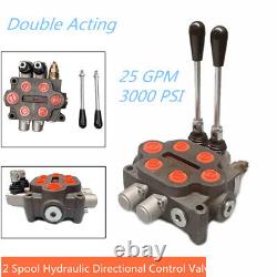 Hydraulic Valve 2 Spool Hydraulic Directional Control Valve Double Acting Valve