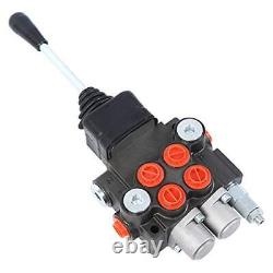 Hydraulic Valve 2 Spool Hydraulic Joystick Control Valve 11gpm Double Acting