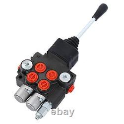 Hydraulic Valve 2 Spool Hydraulic Joystick Control Valve 11gpm Double Acting