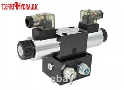 Hydraulic Valve Control Solenoid Valve 1 section CETOP 03 NG6 60l / min 12V