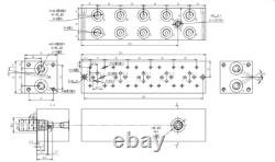 Hydraulic valve control valve 6 section CETOP 03 NG6 60l / min 24V with