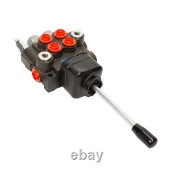 INPANOLS Hydraulic Control Valve with Joystick, 2 11GPM 2 Spool 1 Joystick