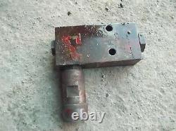 International 240 Utility tractor IH hydraulic control valve rear lines block with