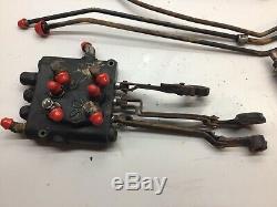 John Deere 400 Hydraulic Control Valve And Levers And Oil Lines