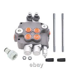 LABLT 2 Spool 21 GPM Hydraulic Control Valve Double Acting SAE with conversion