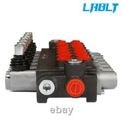 LABLT 7 Spool Hydraulic Directional Control Valve 13Gpm Double Acting SAE