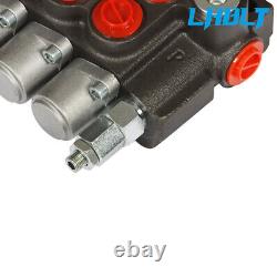 LABLT 7 Spool Hydraulic Directional Control Valve 13Gpm Double Acting SAE