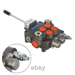 LABLT Hydraulic Directional Control Valve 21 GPM 2 Spool withconversion plug