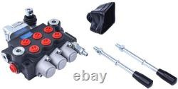 LSSOCH 3 Spool Hydraulic Directional Control Valve With Joystick 11gpm 40L 3x
