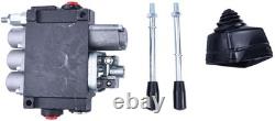 LSSOCH 3 Spool Hydraulic Directional Control Valve With Joystick 11gpm 40L 3x