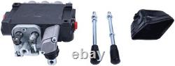 LSSOCH 3 Spool Hydraulic Directional Control Valve With Joystick 11gpm 40L 3x