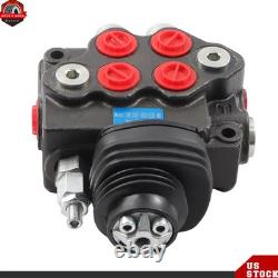 LV22RFSTKAB Hydraulic Loader Directional Control Valve with Joystick 10GPM Black