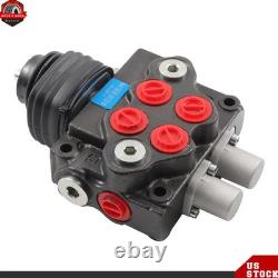 LV22RFSTKAB Hydraulic Loader Directional Control Valve with Joystick 10GPM Black
