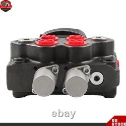 LV22RFSTKAB Hydraulic Loader Directional Control Valve with Joystick 10GPM Black