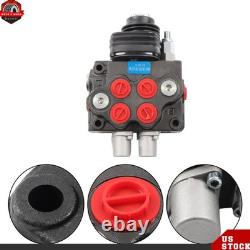 LV22RFSTKAB Hydraulic Loader Directional Control Valve with Joystick 10GPM Black