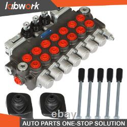 Labwork 11GPM Hydraulic Directional Control Valve 7Spool 2JOYSTICK 40L BSPP Port