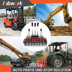 Labwork 11GPM Hydraulic Directional Control Valve 7Spool 2JOYSTICK 40L BSPP Port