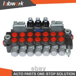 Labwork 11GPM Hydraulic Directional Control Valve 7Spool 2JOYSTICK 40L BSPP Port