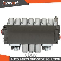 Labwork 11GPM Hydraulic Directional Control Valve 7Spool 2JOYSTICK 40L BSPP Port