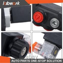 Labwork 1Spool Solenoid 3600PSI 12V DC Hydraulic Control Valve Double Acting