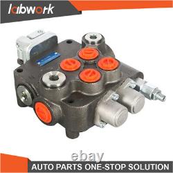 Labwork 21GPM Hydraulic Directional Control Valve for Tractor withJoystick 2 Spool