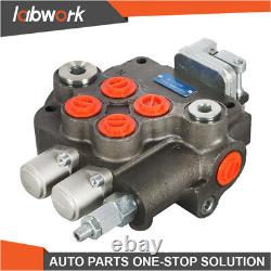 Labwork 21GPM Hydraulic Directional Control Valve for Tractor withJoystick 2 Spool