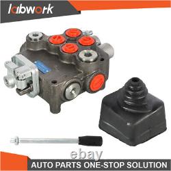 Labwork 21GPM Hydraulic Directional Control Valve for Tractor withJoystick 2 Spool