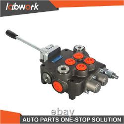 Labwork 21GPM Hydraulic Directional Control Valve for Tractor withJoystick 2 Spool