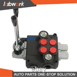 Labwork 2 Spool Hydraulic Control Valve 32GPM 3600 PSI Open Center
