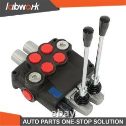 Labwork 2 Spool Hydraulic Control Valve 32GPM 3600 PSI Open Center