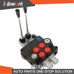 Labwork 2 Spool Hydraulic Control Valve 32GPM 3600 PSI Open Center