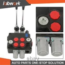 Labwork 2 Spool Hydraulic Control Valve 32GPM 3600 PSI Open Center