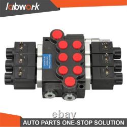 Labwork 3 Spool Solenoid 12V DC Hydraulic Control Valve Double Acting 13 GPM